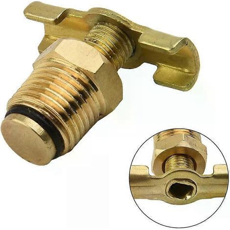 1/4"-ablassventil Für Druckluftbehälter Mit T-griff Und 1/4"-bsp-ablassschraube (ersatzteile Für Druckluftwerkzeuge).