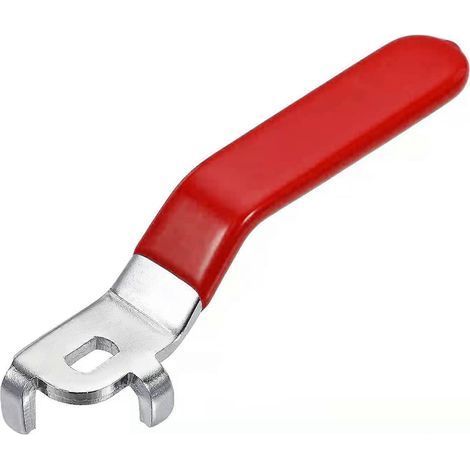 Roter Hebelgriff Für Kugelhahn, Gesamtlänge 148 Mm, Lochdurchmesser 8 X 12 Mm, Lochdicke 3 Mm (8 X 12 X 3 Mm).