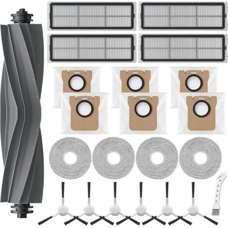 Fenoplasticaforehill Kits Accessoires Pour Xiaomi X10+ /x20+, Pour Dreame L10s Ultra /l10s Pro Gen 2 /l10 Ultra /l10 Prime, 1 Brosse Principale 6 Sacs À Poussière 4 Filtres 6 Brosses Latérales 4 Serpi