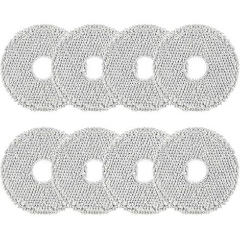 Fenoplasticalot De 8 Chiffons De Nettoyage Pour Ecovacs Deebot X2/t20/t30/t50 Pro Omni, Pour Xiaomi X20/x10+ Pour Dreame L10s/l10/l20/x40/l40/x50/l50 Ultra Robot Aspirateur, Rechange Réutilisables Et