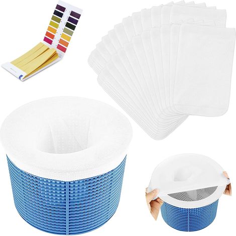 30 Chaussettes Pour Écumoire De Piscine, Chaussettes Filtrantes Pour Piscine, Chaussettes Pour Écumoire De Piscine À Mailles Ultra-fines