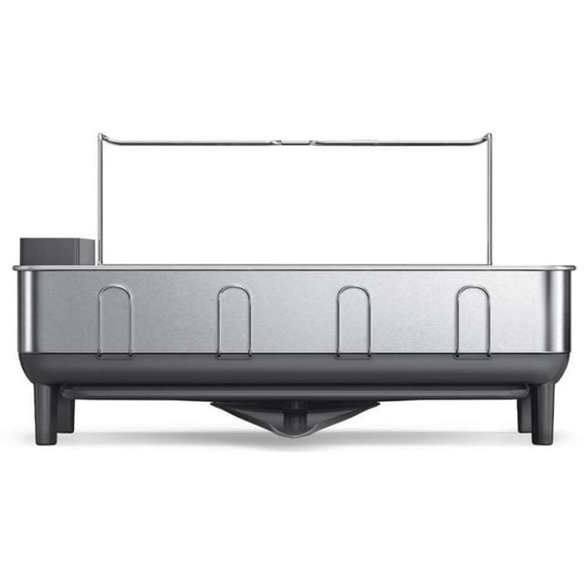 Simplehuman Küchenzubehör - Abtropfgestell 514x566x292 Mm, Mit Glashalter, Grau/edelstahl Kt1181