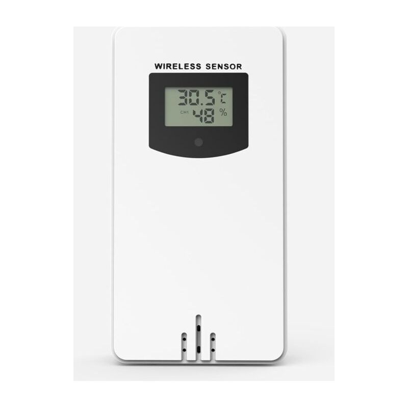 Externer Sensor Für Die Wetterstation 3378qx, Zeigt Außentemperatur Und Luftfeuchtigkeit An, Maximale Übertragungsreichweite 60 Meter, Zur Überwachung Der Außentemperatur.