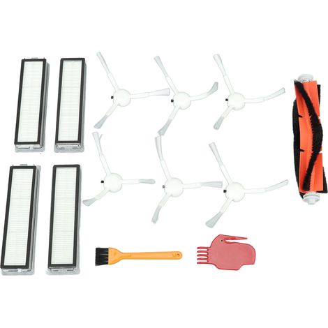 Kit Accessoires Pour Dreame D9 L10 Pro : Brosse Centrale, 6 Latérales, 4 Filtres Hepa, 4 Chiffons Microfibres, Entretien Complet