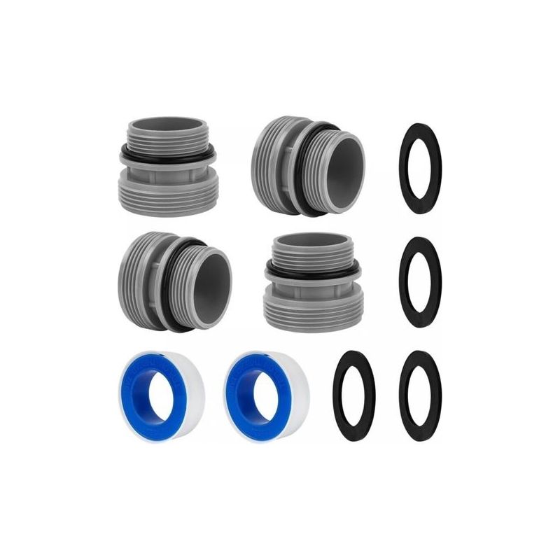 4-teiliger Poolschlauchadapter 4560, 40 Mm Auf 1 1/2 Zoll Poolpumpenanschluss, Poolschlauchverbinder, Kompatibel Mit Intex- Und Coleman-filterpumpen.