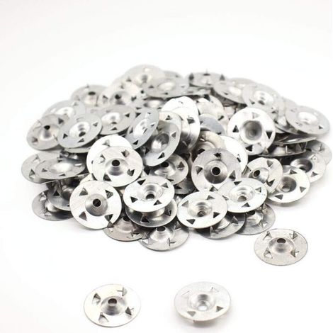 Lot De 100 Rondelles À 4 Griffes Pour Plaque De Plâtre Extrudée, Isolation Thermique