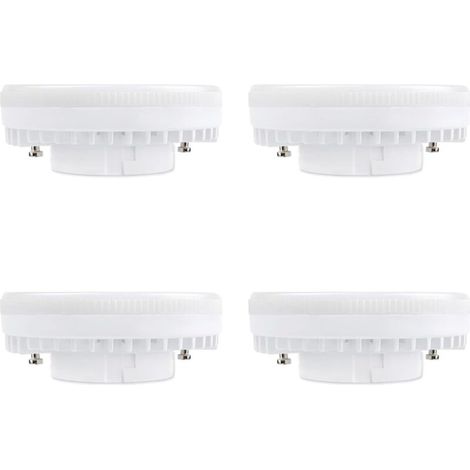 Ampoule Gx53 Led 9w, Blanc Froid 6000k, 120°, Équivalent Lampe Cfl Gx53 15w-18w, 900lm, Non-dimmable, Spot Led Encastrable Pour Meuble Cuisine/plafond/armoire, Lot De 4