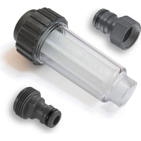 Filtre À Eau Pour Pompe De Jardin – Raccords Enfichables 3/4 Pouce – Filtration Jusqu'à 0,25 Mm – Compatible Kärcher Et Nilfisk