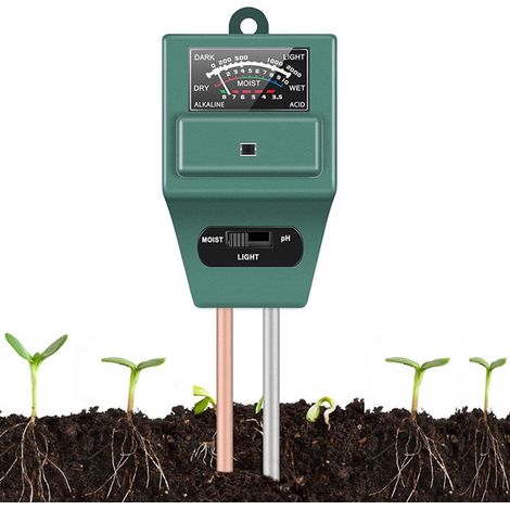 Ph-mètre De Sol, Testeur De Lumière De Ph D'Humidité Du Sol 3-en-1 St02 Pour La Maison, Le Jardin, La Pelouse, La Ferme, Les Plantes D'Intérieur Et D'Extérieur (vert)