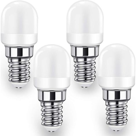 Lampe E14 Led Ampoule Pour Réfrigérateur, 2w Ses Lampe (équivalent 20w-25w), 140lm, Blanc Froid-6000k Lot De 4