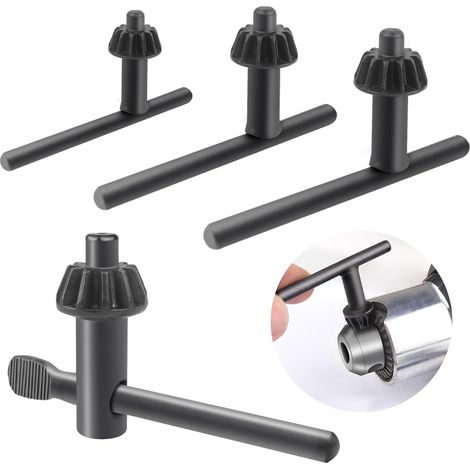 Clé Mandrin De Perceuse,4pcs Clé Universelle Pour Mandrin De Perceuse À Pression Pour Outil De Serrage De Perceuse Électrique [diamètre Du Mandrin:20 Mm/10 Mm/13 Mm/16 Mm]