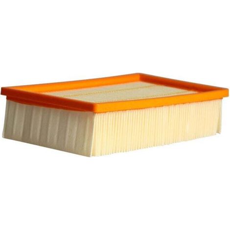 Lot De 2 Filtres Plissés Plats Pour Modèles Kärcher D’origines : Nt 25/1 Ap, Nt 35/1, Nt 35/1, Nt 45/1, Nt 55/1, Nt 361, Nt 561, Nt611 Tact, Te, M, Eco Remplace Le Modèle D’origine 6.904-367.0