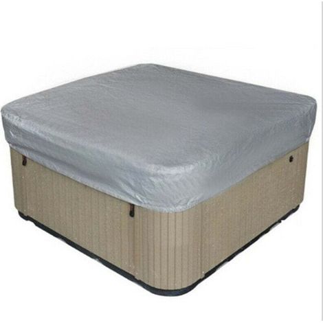Bâche De Protection Pour Spa Carrée – Tissu Polyester 190t Étanche – Anti-poussière Et Anti-uv – Sac De Rangement Inclus – 218x218x30cm