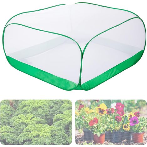 Pop-up Filet Couverture De Protection Pour Plantes, 100cm X 100cm X 50cm Fine Filet Anti-insectes Pour Jardin Protection Tout Autour Pour Plantes Fruits Légumes Plantules Herbes Aromatiques