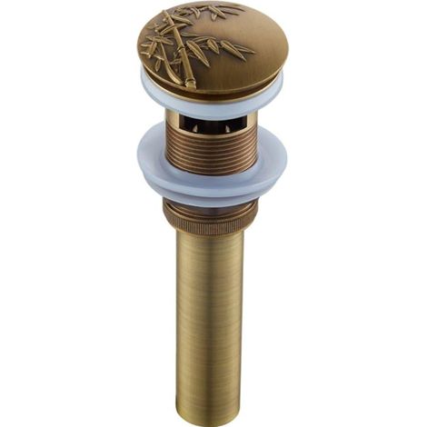 Bouchon De Bonde En Laiton Pour Lavabo De Salle De Bain, À Fente, Avec Fermeture Clic-clac Trop-plein.