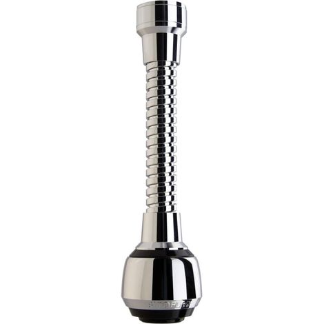 Brise Jet Flexible En Laiton – Aérateur Douchette Chromé Noir – Économiseur D'Eau Avec Filtre Inox – Pour Robinets Cuisine