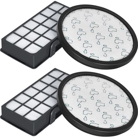 Lot De 2 Filtre Pour Aspirateur Rowenta Silence Force Cyclonic Ro6984ea Ro6941ea Ro6963ea Ro6921ea Ro6971ea Ro6993ea (modèle Ro69xx) Filtre Pour Rowenta X-trem Power Cyclonic Zr006001