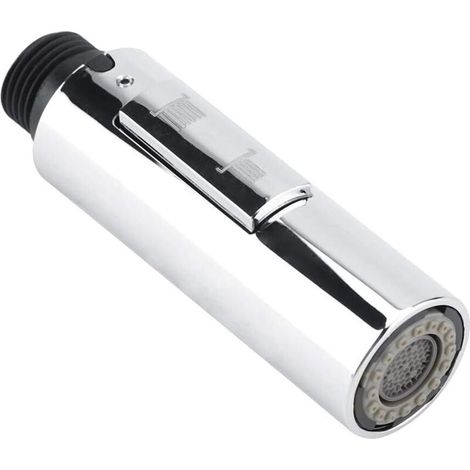 Douchette Pour Robinet Cuisine – Abs Plaqué Argent – Compatible G1/2 – Spray Normal Et Concentré – Réduit Éclaboussures Et Gaspillage D'Eau - Cuisine-g1