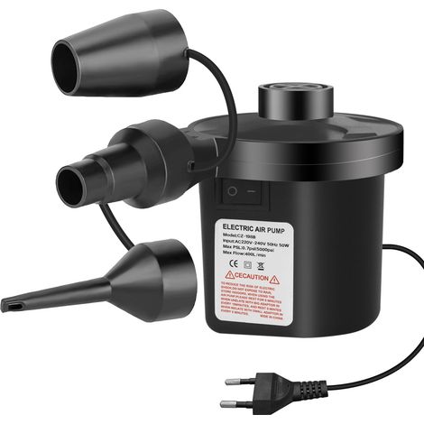 Pompe À Air Électrique Gonfleur Dégonfleur, Gonfleur Ac240v,avec 3 Buses Pompe À Pagaies Haute Puissance Pour Matelas Pneumatique, Matelas Gonflables, Pataugeoire,anneau De Natation