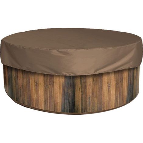 Housse De Bain À Emous Onde Extéieue, Capuchon De Couvetue De Baignoie À Baldaquin, Couvetue De Piscine Ésistante À La Poussièe, Housses De Mobilie D'Extéieu Pou Baignoie,(bun)