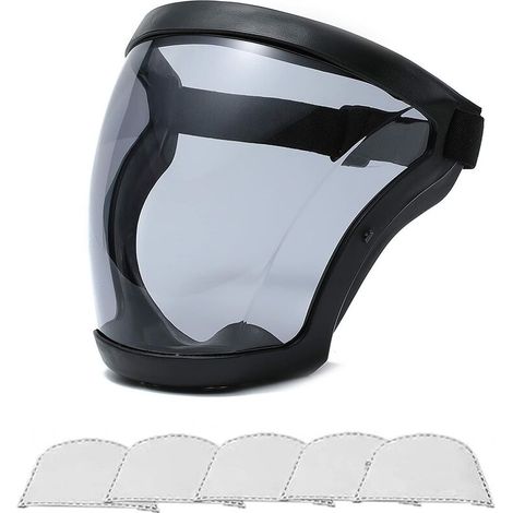 Masque De Protection Intégral Hd Transparent – Anti-poussière Et Éclaboussures – Conception Anti-buée Pour Sport Et Équitation