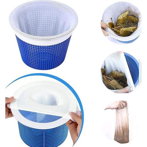 Lot 6 Chaussettes Skimmer Piscine – Filtre Panier, Anti Scarabées Mousse Pollen