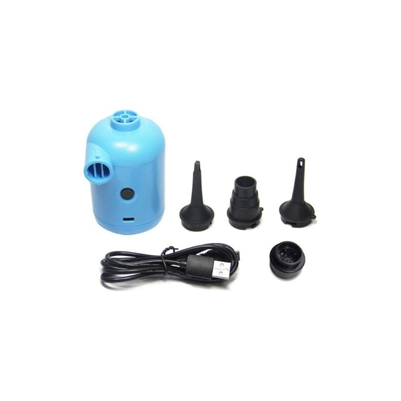 N/y Elektrische Luftpumpe Für Aufblasbare Pools, Schnellaufblaspumpe Mit 3 Düsen, Tragbare Pumpe Mit Usb-ladefunktion Zum Aufblasen Und Ablassen Der Luft Von Matratzen Und Luftmatratzen.