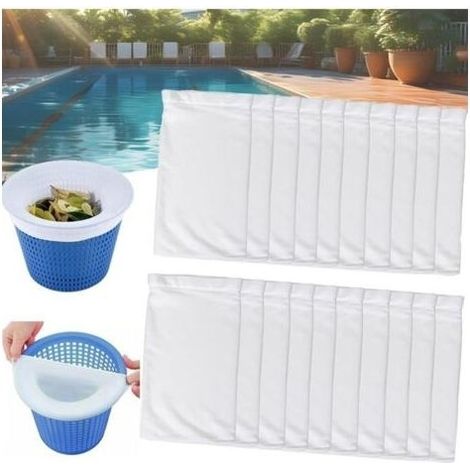 Chaussette Skimmer Piscine, 20 Pièces S Pour Panier Skimmer, Pool Skimmer Socks, Maille Ultra Fine, Chaussettes D'Écumeur
