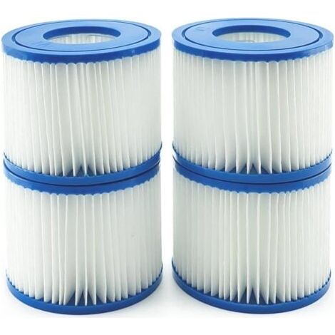 Cartouche Filtrante Vi Bw58323 - Compatible Avec Bestway - 4 Pièces - Cylindrique