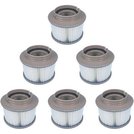 Paquet De 6 Filtres Mspa De Remplacement Pour Fd2089, Pompe Cartouche Filtrante Adapte Tous Les Spas Mspa Actuels