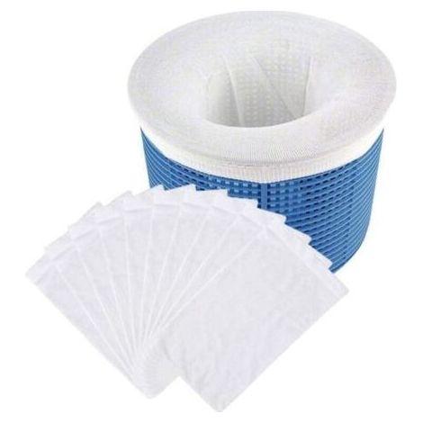 Autres Accessoires Pour Piscine : 30 Chaussettes De Skimmer De Haute Qualité, Préfiltre Jetable Universel Pour Paniers De Piscine Et De Spa