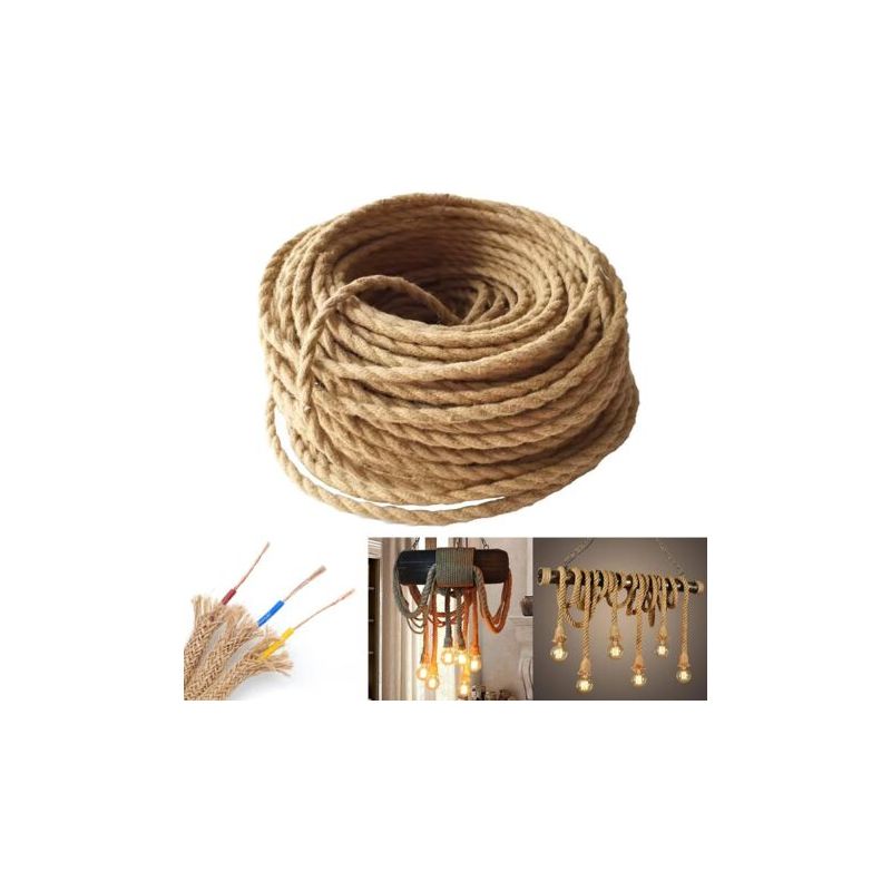 Elektrokabel - 5 M Elektrokabel 3g0.75 Elektrokabel 3x0,75 Mm² Geflochtenes Kabel Mit 3-adrigem Leinenkern
