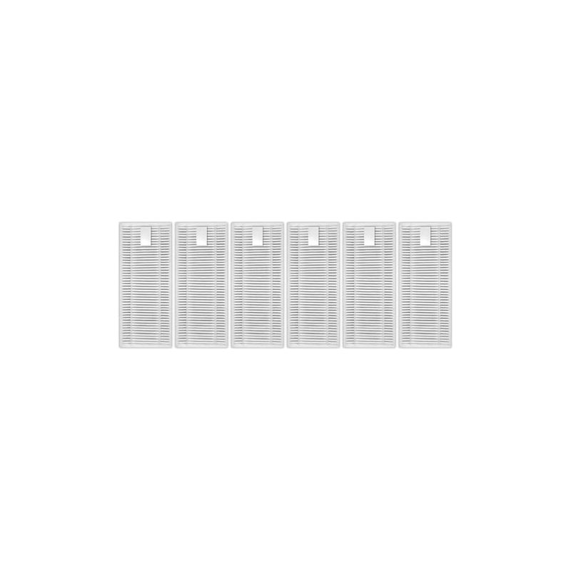 6 Stück – Hepa-filter – Zubehör Für Saugroboter – 99,9 % Filterleistung – Für Lefant M310 – Weiß – 10 X 5 Cm