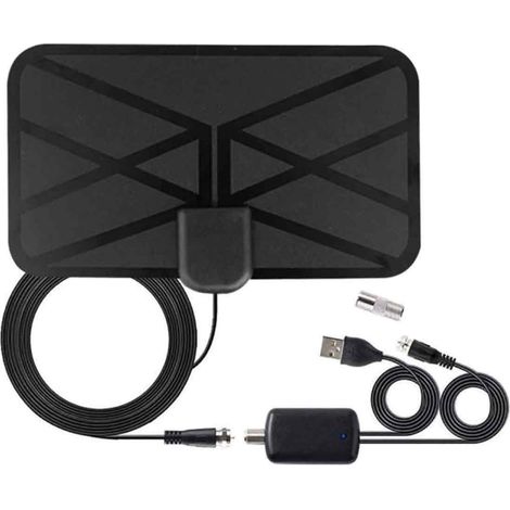 Hochleistungsfähige Digitale Hd-antenne Für Den Innenbereich Mit Signalverstärker, Reichweite Bis Zu 120 Km, Kostenlose Lokale Sender, Für 1080p Und 4k