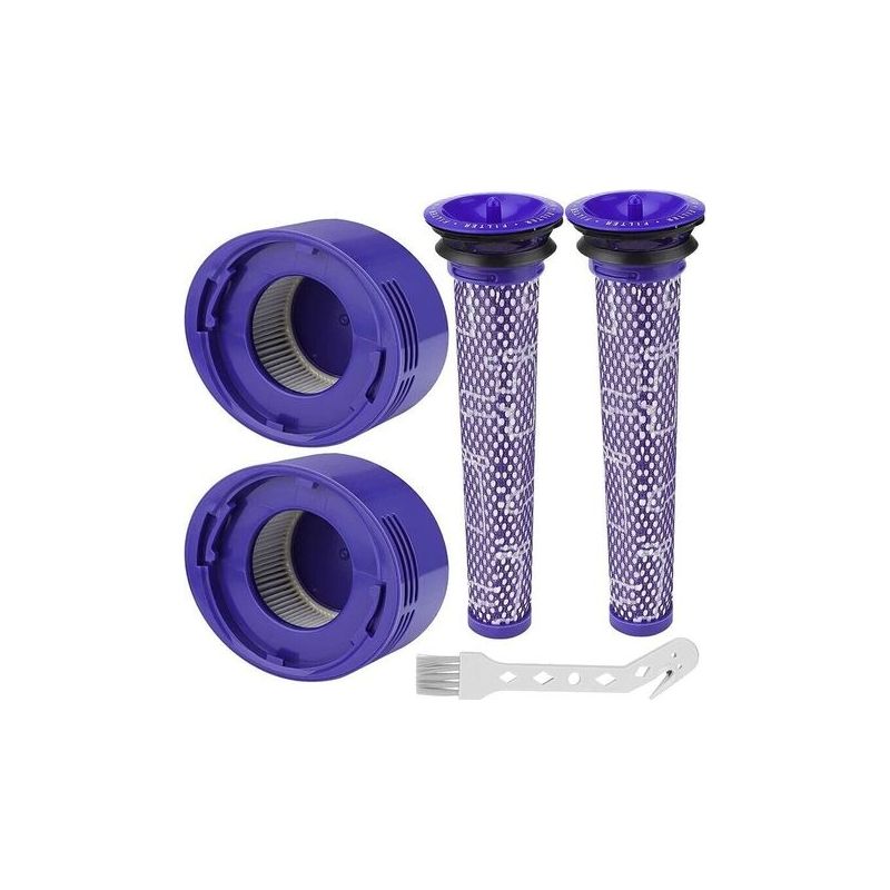 Dyson V8/v7 Filter, Waschbare Ersatzfilter Für Dyson V7/v8 Absolute Und Animal Staubsauger, Dyson V8 Staubsaugerzubehör Mit 2 Hepa-nachfiltern, 2 Vorfiltern Und 1 Werkzeug