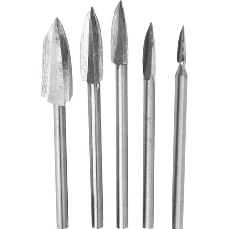 Outil De Gravure Sur Bois, Fraise, Outils De Sculpture De Racines Pour Le Bricolage Du Bois, 5 Pièces/ensemble