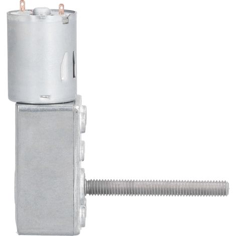 Moteur À Engrenages Réducteur De Vitesse Sans Fin Autobloquant Filetage M6 Longueur D'Arbre 50 Mm Jgy-370dc12v 40 Tr/min