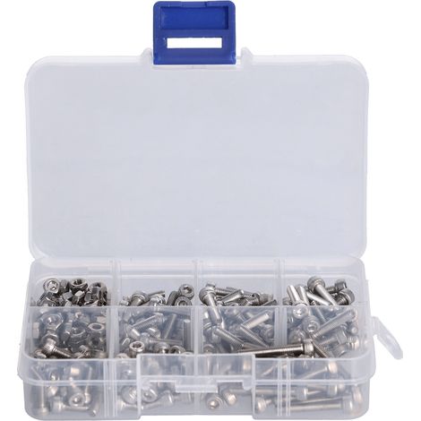 Kit D'Assortiment De Jeu D'Écrous De Boulons, Capuchon En Acier Inoxydable 304, Matériel De Fixation À Tête Hexagonale M3