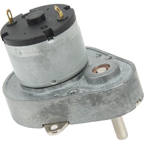 Moteur À Engrenages Cc, Coque En Aluminium, Bobine En Laiton, Forte Conductivité, Réduction Des Vis Sans Fin, Dc12v, 50 Tr/min