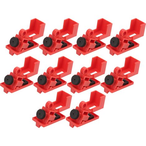 Dispositif De Verrouillage De Disjoncteur, 10 Pièces, Pince Sur Interrupteur D'Alimentation, Verrouillage En Plastique Technique Pour Poignée De Moins De 16.5mm