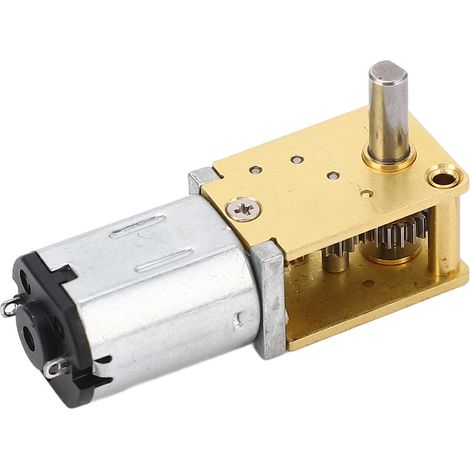Motoréducteur À Vis Sans Fin Turbo Micro Brossé Dc12v Mini Réduction 1 Arbre Avec Siège Fixe 381 Tr/min 1: 42
