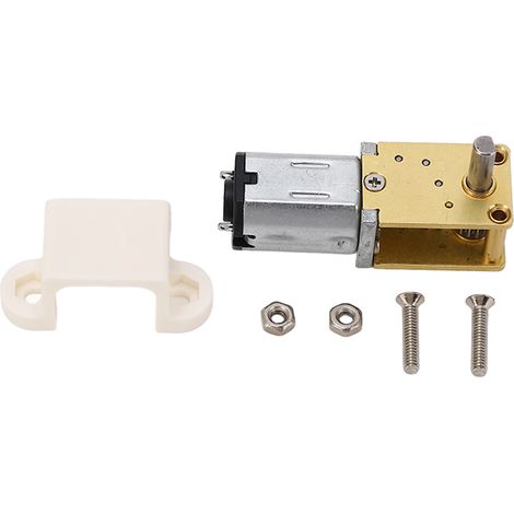 Moteur À Engrenage À Vis Sans Fin Turbo Micro Brossé Dc 3 V Mini Réduction 1 Arbre Avec Siège Fixe 15rmp