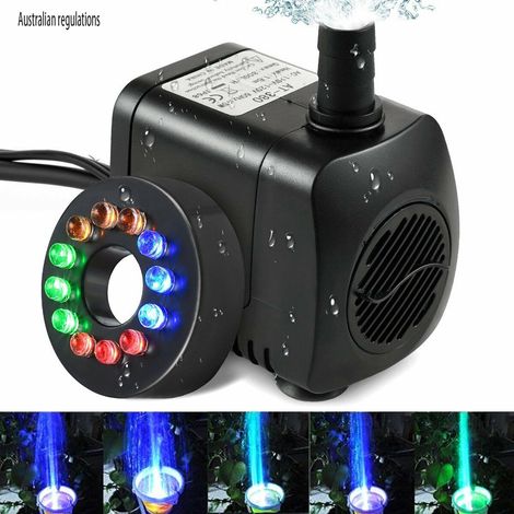 Pompe À Eau De Fontaine Électrique 12led