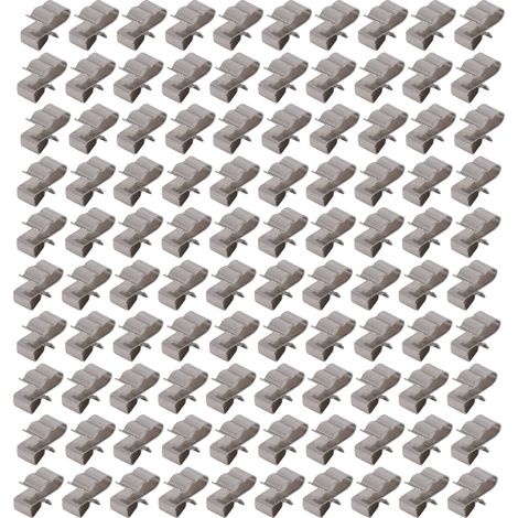 Kit De Support De Fixation De Cordon De Serrage De Fil En Acier Inoxydable, 100 Pièces, Clip De Câble Photovoltaïque, Kit Pour Panneau Solaire Pv
