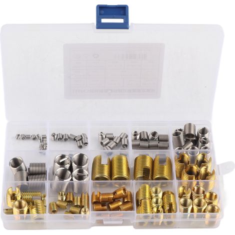 Inserts Fendus À Filetage Autotaraudeur Et Ensemble Combiné De Fils D'Acier, 116 Pièces