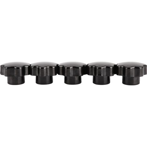 5 Pièces Écrous Poignées De Poignée 7 Étoiles Avec Noyau En Laiton Pour Équipement Industriel Toolm12x50