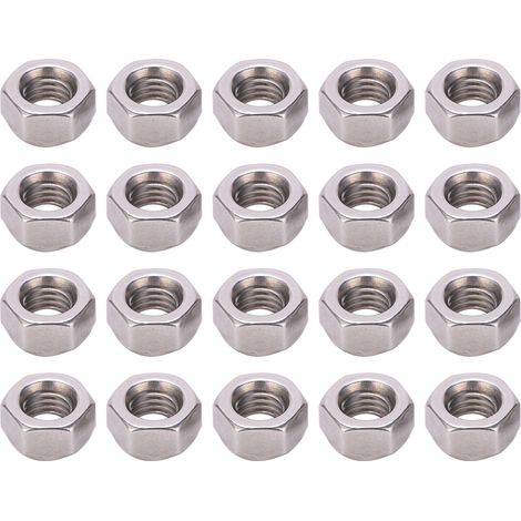 Kit De Jeu D'Écrous De Blocage Hexagonaux, 20 Pièces, Boulons De Montage En Acier Inoxydable 304, Vis M8