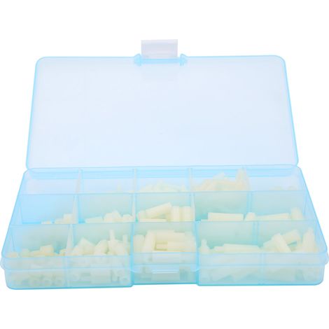 Kit D'Assortiment D'Entretoises Mâles Et Femelles, Boîte De 310 Pièces, Rondelle D'Écrou À Vis En Nylon M3 (blanc)
