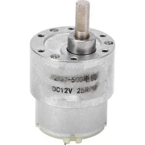 Moteur À Engrenages Dc 12v 25 Tr/min, Réduction De Vitesse, Turbine Autobloquante, Engrenage À Vis Sans Fin Pour Machine