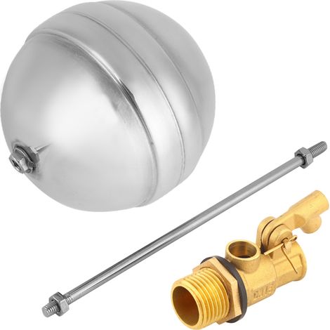 Capteur D'Eau À Filetage Mâle En Laiton Dn15 G1/2, Valeur De La Boule Flottante En Acier Inoxydable